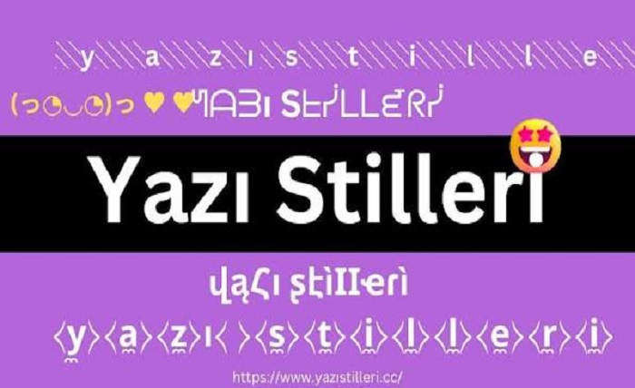 farklı yazı stilleri